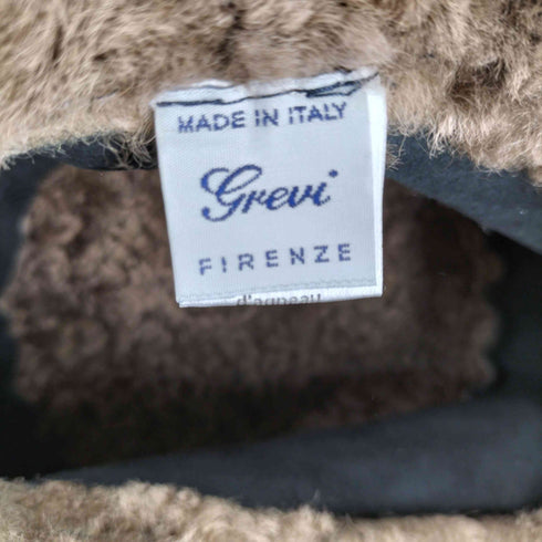 GREVI イタリア製 ムートン ファー ハット レディース