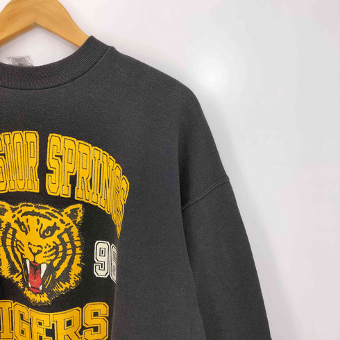 フルーツオブザルーム FRUIT OF THE LOOM 90s USA製 EXCELSIOR SPRINGS TIGERS 両面プリント モックネックスウェット メンズ import:XL