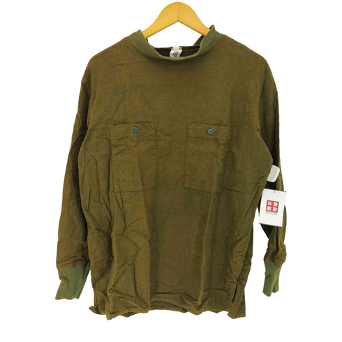 PEVDI ハンガリー軍 70-80s フロント ダブルポケット モックネック フランネル プルオーバー メンズ 48