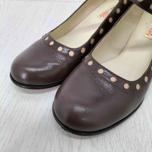 クラークス Clarks メリージェーン シューズ レザー ヒール レディース JPN:24