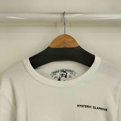 ヒステリックグラマー HYSTERIC GLAMOUR SEARCH AND DESTROY ロゴプリント S/S TEE メンズ import:S