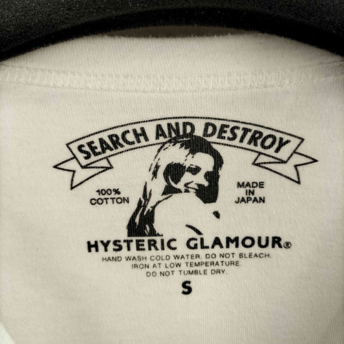 ヒステリックグラマー HYSTERIC GLAMOUR SEARCH AND DESTROY ロゴプリント S/S TEE メンズ import:S