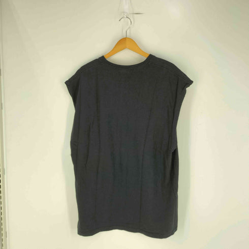 00S USA製 DELTA PRO WEIGHTボディ MILWAUKEE セクシーガール ファイヤー バイク プリント ノースリーブ Tシャツ メンズ import:XL
