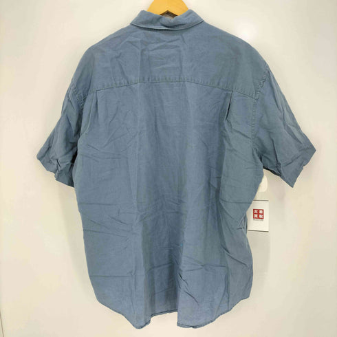エルエルビーン L.L.Bean 90-00s 隠し三点止め リネン コットン 半袖シャツ ボックス メンズ import:L