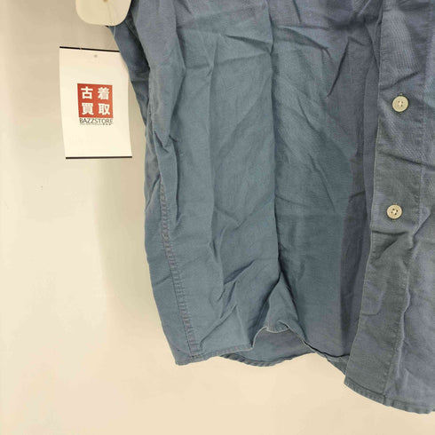 エルエルビーン L.L.Bean 90-00s 隠し三点止め リネン コットン 半袖シャツ ボックス メンズ import:L