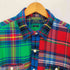ポロラルフローレン POLO RALPH LAUREN CLASSIC FIT チンストラップ マルチチェック L/S ワーク ネル シャツ メンズ import:L