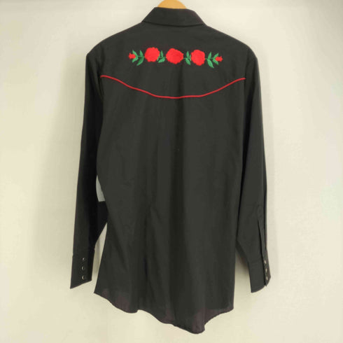 エリーキャトルマン ELY CATTLEMAN 薔薇刺繍 L/S ウエスタンシャツ メンズ import:M