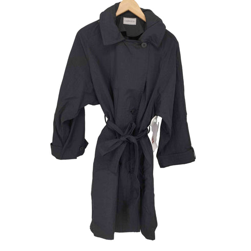 cappotto ナイロン ダブルブレスト ステンカラーコート レディース 9r