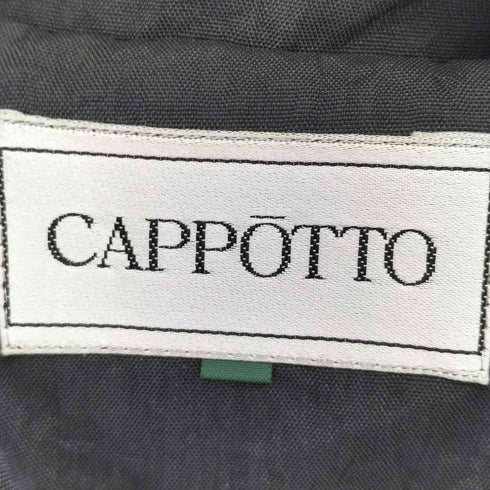 cappotto ナイロン ダブルブレスト ステンカラーコート レディース 9r