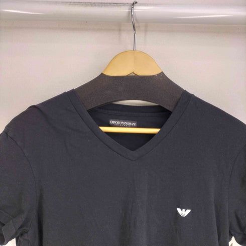 エンポリオアルマーニ EMPORIO ARMANI UNDERWEAR ロゴプリント Vネック S/S Tシャツ メンズ import:M