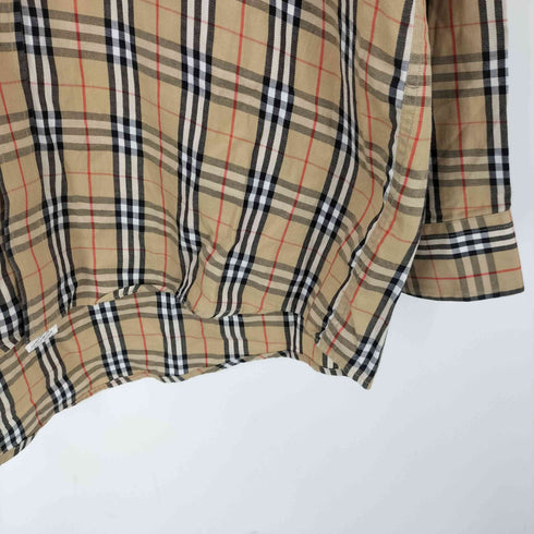 バーバリーズ BURBERRYS 90S OLD USA製 L/S ノバチェック ボタンダウン ドレス シャツ メンズ import:M