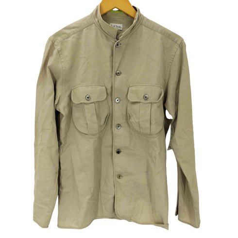 ポールスミスロンドン Paul Smith LONDON 00S L/S ミリタリー マチ付き ポケット マオカラー シャツ メンズ import:L