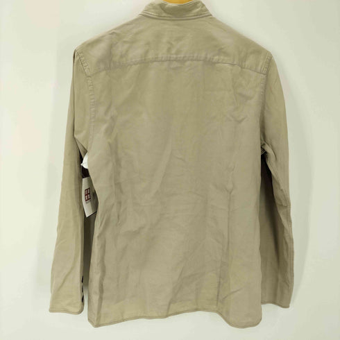 ポールスミスロンドン Paul Smith LONDON 00S L/S ミリタリー マチ付き ポケット マオカラー シャツ メンズ import:L