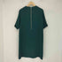 フレッドペリー FRED PERRY ロゴ刺繍 バックジップ クルーネック ショートスリーブ ワンピース レディース UK:10