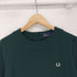 フレッドペリー FRED PERRY ロゴ刺繍 バックジップ クルーネック ショートスリーブ ワンピース レディース UK:10