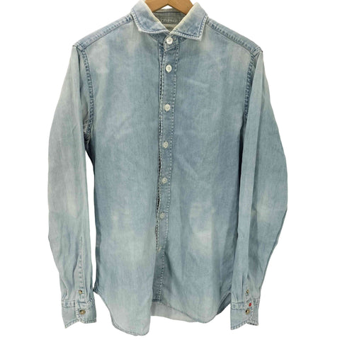 BOLZONELLA ボルゾネッラ MADE IN ITALY イタリア製 L/S シャンブレー シャツ メンズ import:S