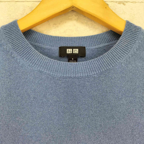 ユニクロ UNIQLO カシミヤクルーネックセーター(長袖) メンズ JPN:S