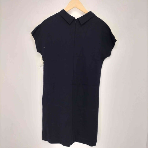フレッドペリー FRED PERRY ロゴ刺繍 バックジップ バイカラー ショートスリーブ ワンピース レディース UK:10