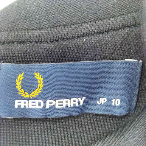 フレッドペリー FRED PERRY ロゴ刺繍 バックジップ バイカラー ショートスリーブ ワンピース レディース UK:10