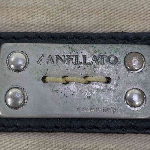 ザネラート ZANELLATO イタリア製 ロゴプレート ターンロック レザー ショルダーバック メンズ