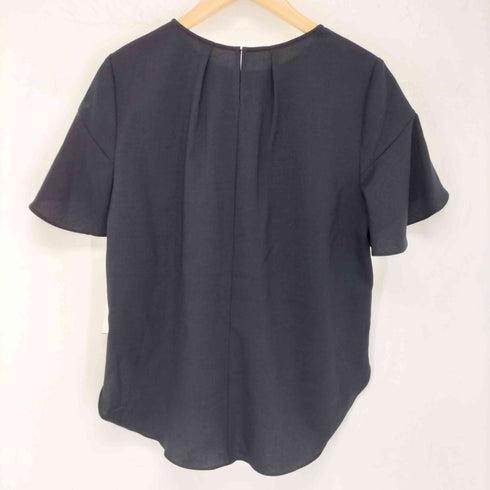 ノーリーズ NOLLEY’S 24ss ウォッシャブル麻調ラッフルブラウス レディース JPN:38