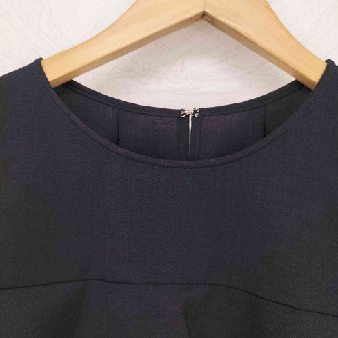 ノーリーズ NOLLEY’S 24ss ウォッシャブル麻調ラッフルブラウス レディース JPN:38