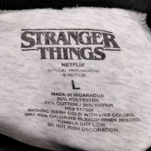 ストレンジャーシングス Stranger Things フロントプリント ラグランカットソー メンズ JPN:L