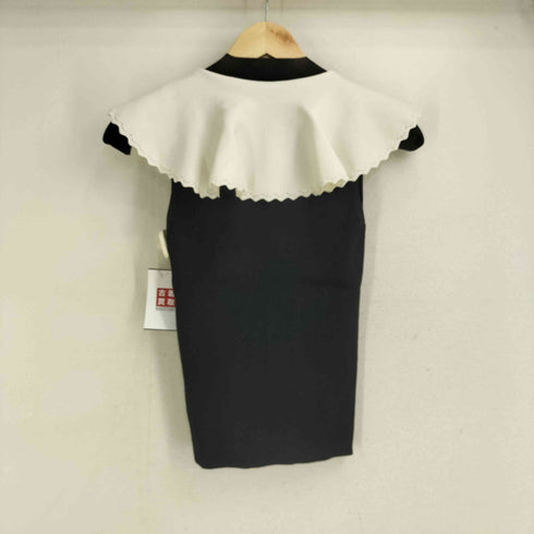 スナイデル snidel フリルスカラップカラーノースリニット レディース ONE SIZE