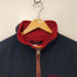 トミーヒルフィガー TOMMY HILFIGER 90s ロゴ刺繍 インナー フリース スタンドカラー ナイロン ジャケット メンズ import:L