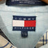 トミーヒルフィガー TOMMY HILFIGER 90s エンブレム 刺繍 シャンブレー チェック オックスフォード 切替 ボタンダウン L/S シャツ メンズ import:L