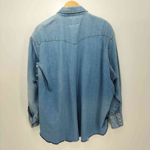 ラングラー Wrangler 80-90s デニム L/S ウエスタンシャツ メンズ