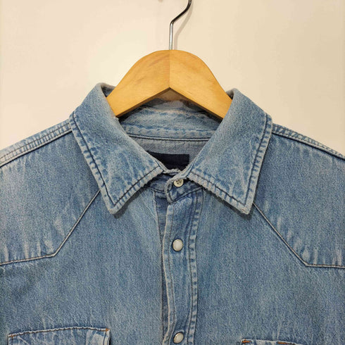 ラングラー Wrangler 80-90s デニム L/S ウエスタンシャツ メンズ