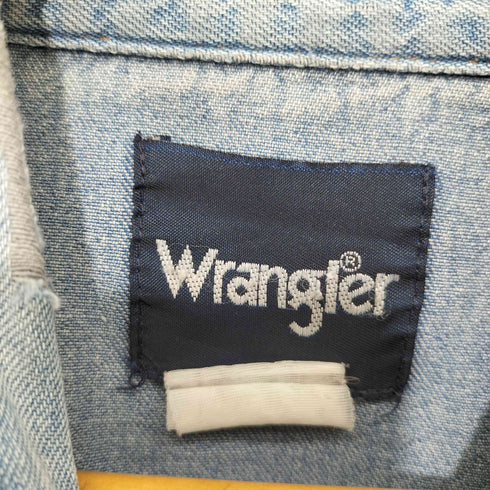ラングラー Wrangler 80-90s デニム L/S ウエスタンシャツ メンズ
