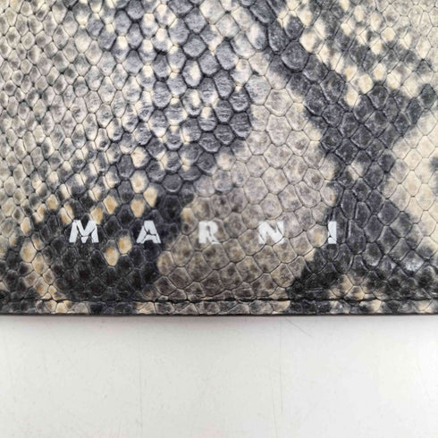 マルニ MARNI 20SS MADE IN ITALY イタリア製 パイソン柄 カード ケース メンズ