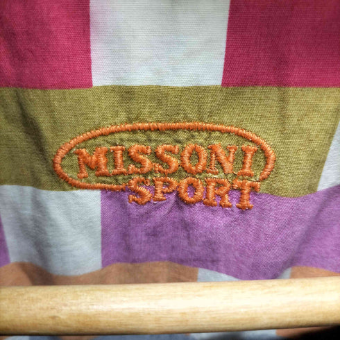 ミッソーニスポーツ MISSONI SPORTS ボックスシルエット 刺繍 デニム トラッカージャケット メンズ import:S