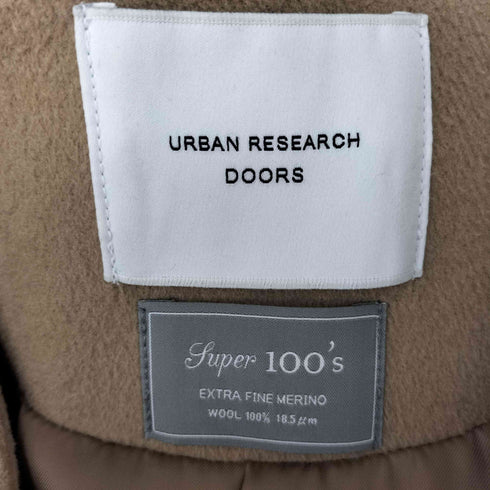 アーバンリサーチドアーズ URBAN RESEARCH DOORS Super100's ウールノーカラーコート レディース ONE SIZE
