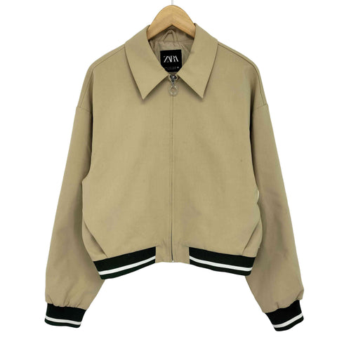 ザラ ZARA コントラストテープ ジャケット レディース import:S