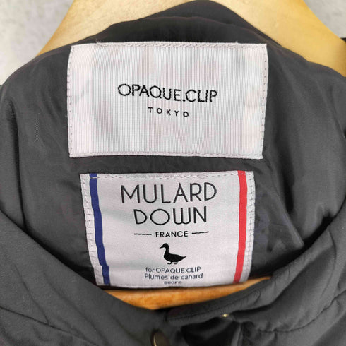 オペークドットクリップ OPAQUE.CLIP MULARD DOWN ミュラーダウン 2wayノーカラージャケット レディース JPN:38