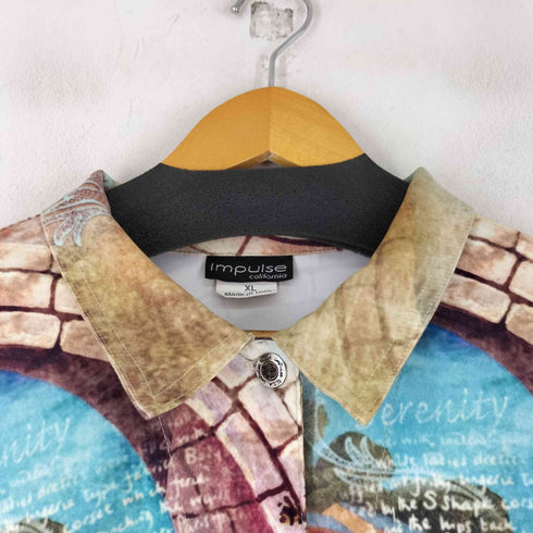 IMPUISE USA製 総柄 L/S シャツ レディース JPN:XL