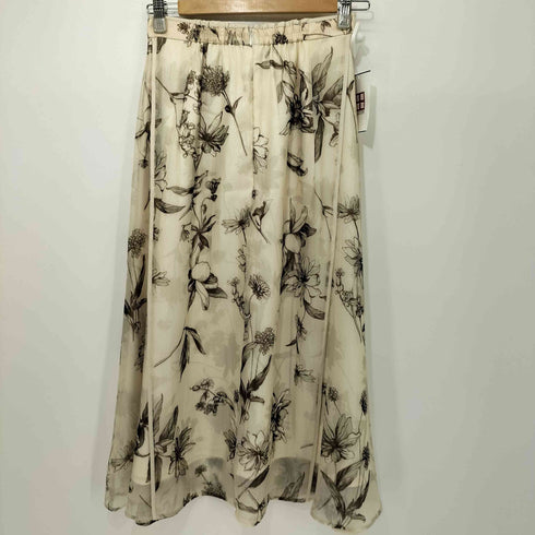 ジャスグリッティー JUSGLITTY 24SS シアーフラワープリントスカート レディース JPN:0