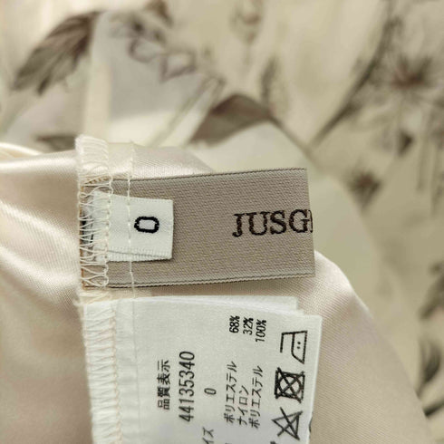 ジャスグリッティー JUSGLITTY 24SS シアーフラワープリントスカート レディース JPN:0
