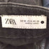ザラ ZARA cropped mid waist barrel leg jeans フロントジップ バレルレッグ デニム パンツ レディース FR:32