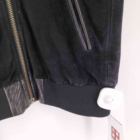 ディーゼルブラックゴールド DIESEL BLACK GOLD 異素材切り替え レザーブルゾン メンズ US:44
