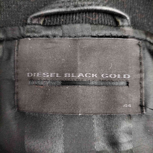 ディーゼルブラックゴールド DIESEL BLACK GOLD 異素材切り替え レザーブルゾン メンズ US:44