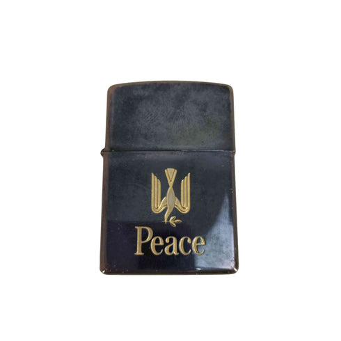 ジッポ ZIPPO 1995年製 PEACE ブルーチタン オイルライター メンズ