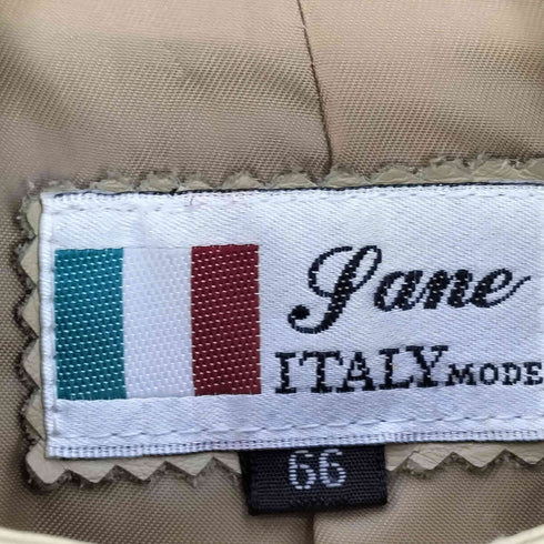 Jane ITALY MODE シングルライダースジャケット レザージャケット レディース 66