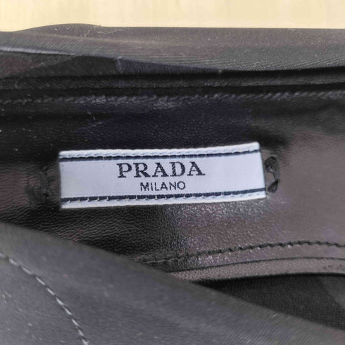 プラダ PRADA ポインテッドトゥ リボン パンプス レディース EUR:37