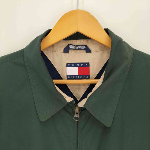 トミーヒルフィガー TOMMY HILFIGER 90-00S エンブレム ワッペン スイングトップ メンズ import:XL