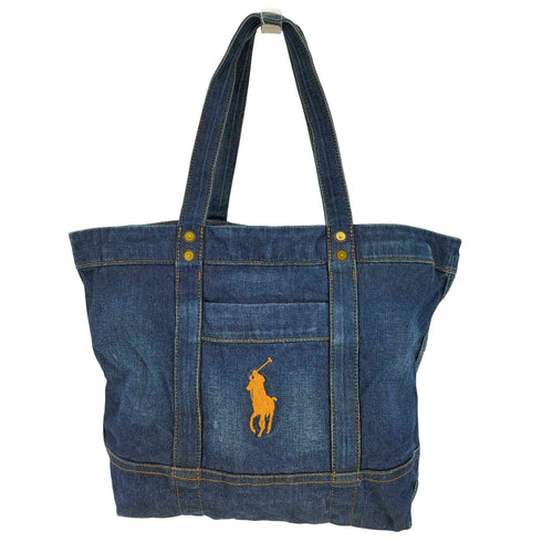 ポロラルフローレン POLO RALPH LAUREN スモール デニム トートバッグ レディース
