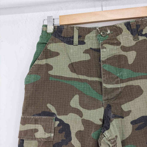 ユーエスアーミー U.S. ARMY 98年 M65型 カモ柄 ウッドランドカモ ストレートカーゴパンツ コンバットパンツ メンズ XS